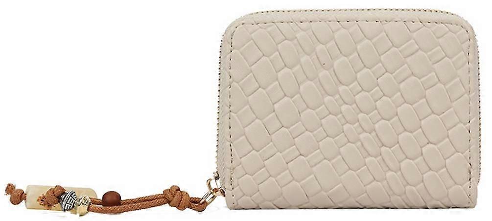 Long and Son Textured Zip Around Purse - Beige