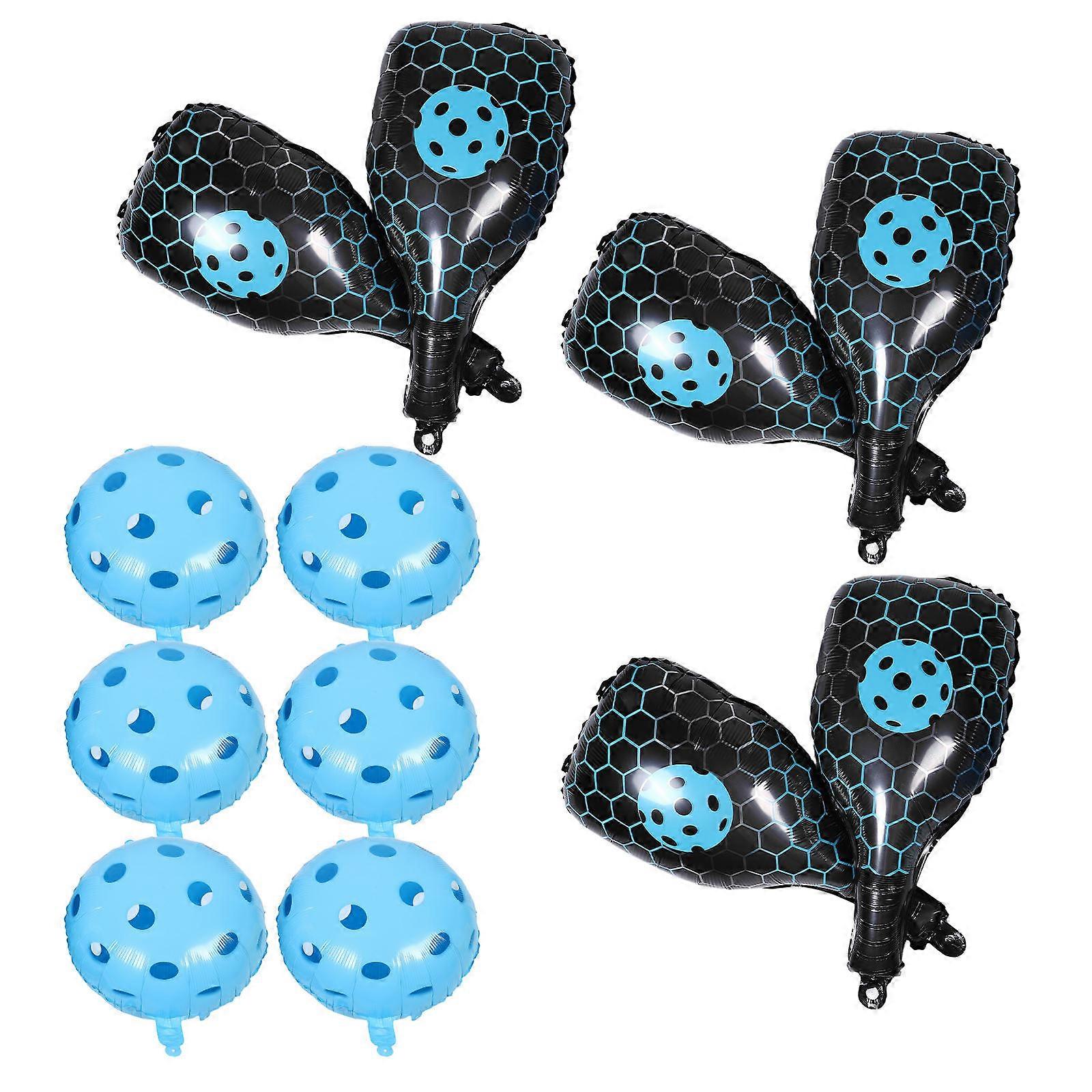 Sky-Blue Pickleball Paddle Balloons Inflatable Party Decor 1Set