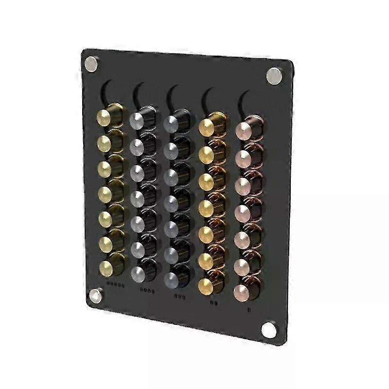 Transparent Coffee Capsule Rack for 35 Pods, Wall-mounted Storage Organizer