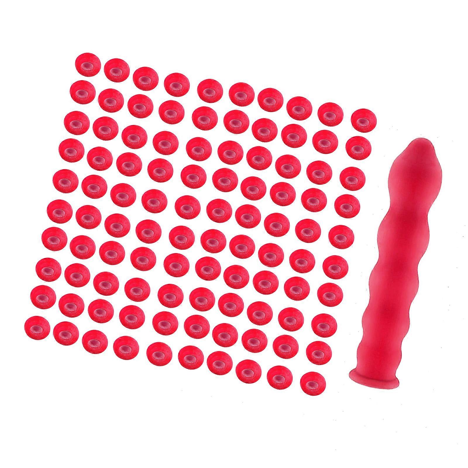 Upgraded Caulk Cap Tool Replace Lost or Leaking Caps Red Rubber Covers for Seal Caulking Tubes & Preserving 20/50/100pcs Multicolor