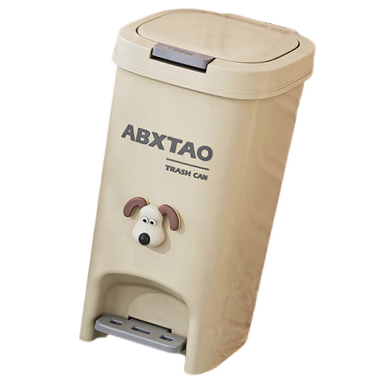 Modern Trash Can Double Lid Garbage Bin with Double Opening Way 8L 10L 15L for Kitchen and Office Use Multicolor