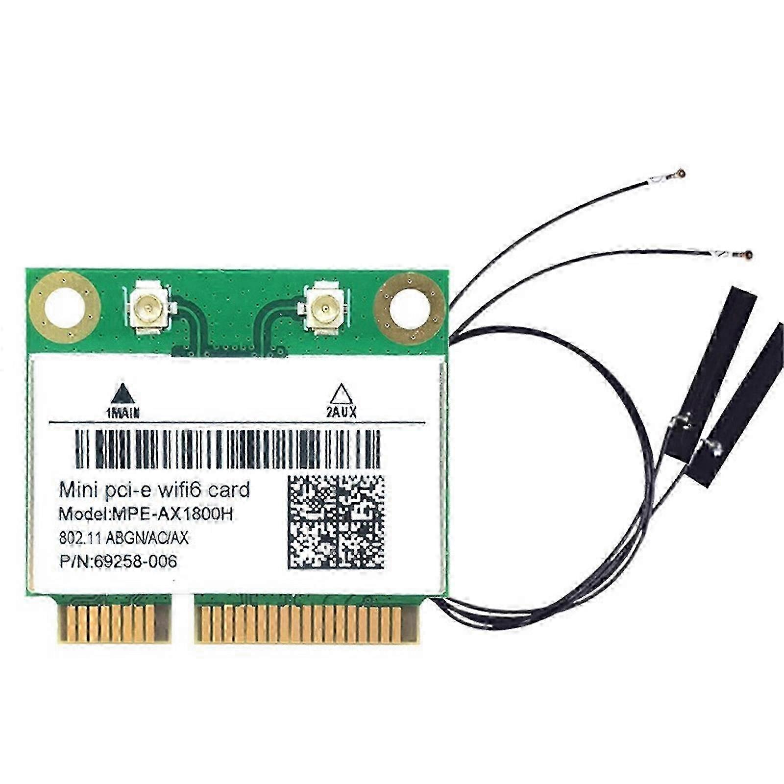 Wifi6 Networking Card RTL8852BE PCIE 2.4/5Ghz 574Mbps and 1148Mbps Fast Internet Connectivity for Laptops Desktops