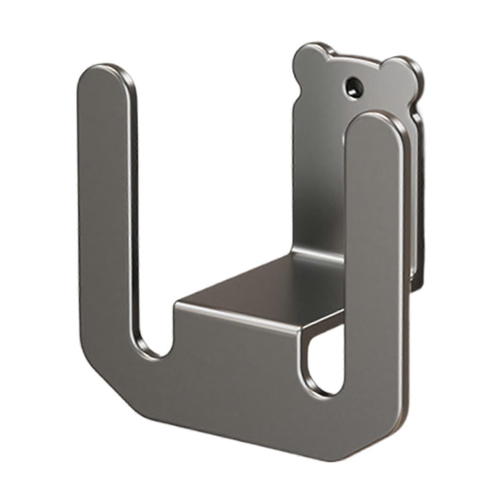 Slipper Hanger Wall Mounted Shoe Rack with No Drill Design for Bathroom Storage and Drying, Gray