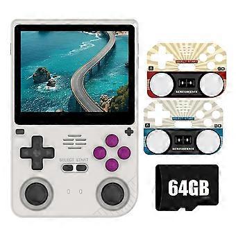 V20 Retro Video Handheld Game Console 64GB 3.5inch IPS HD Screen A133P Open Source Linux for SFC Si