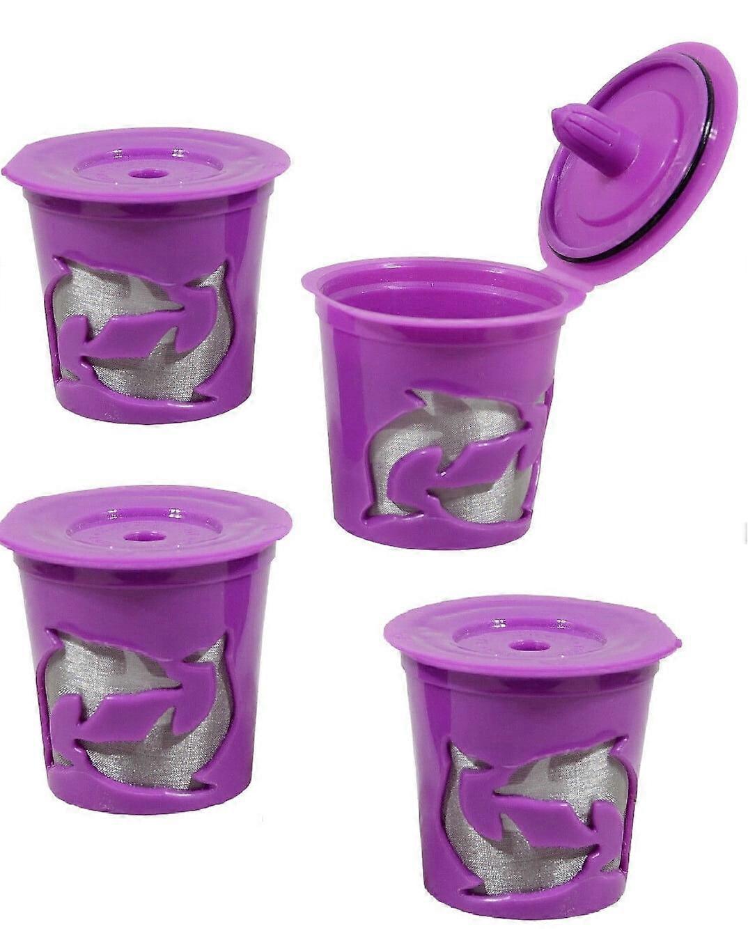 Nightwill Keurig K-Cup Compatible Reusable Refillable Coffee Filter Pod, 4 Pack