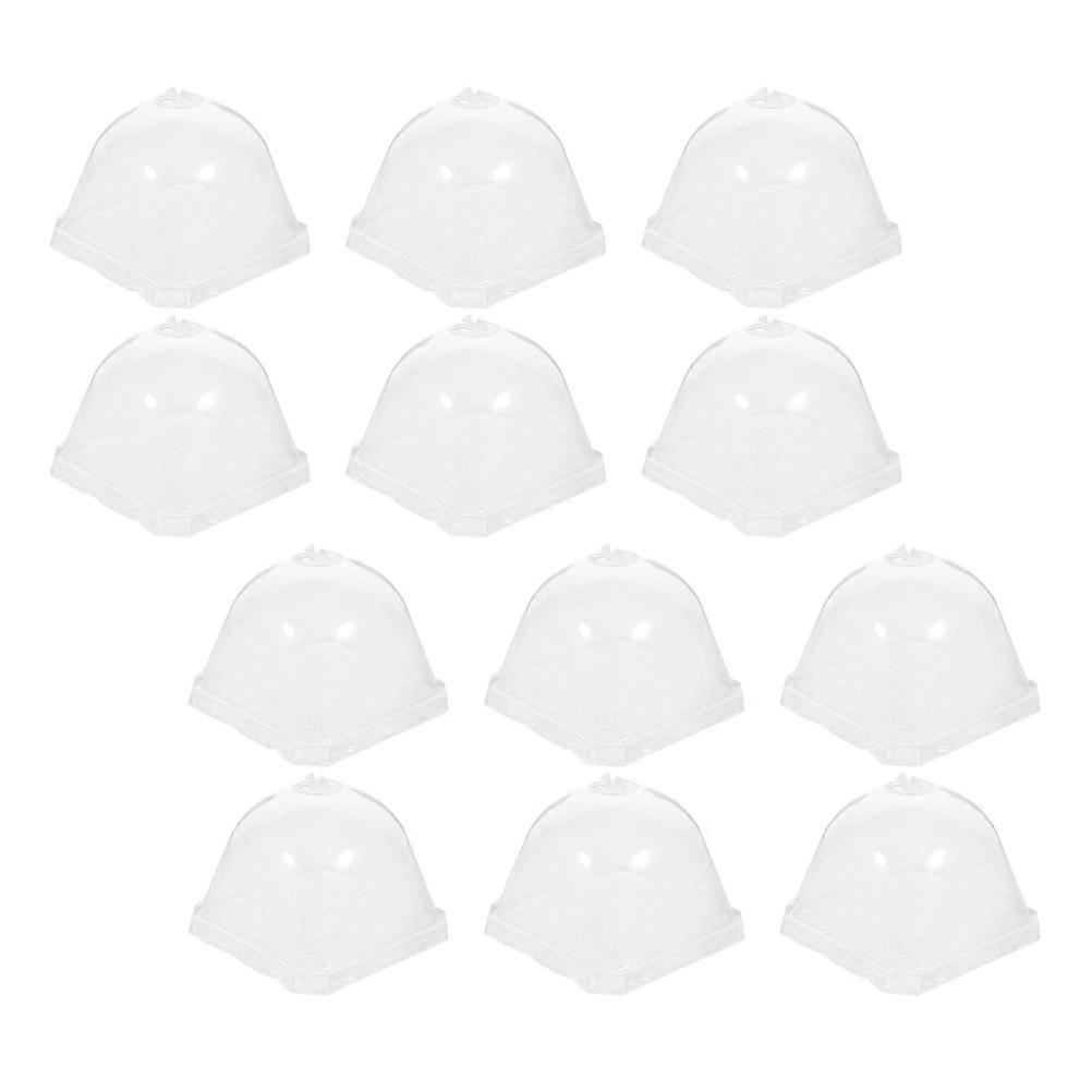 Plastic Garden Plants Protector Covers Dome for Humidity Retention 12Pcs