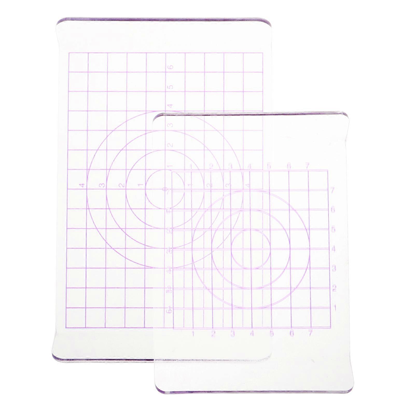 2Pcs Acrylic Clay Roll Board for DIY Versatile Clay Sculpting Sheets