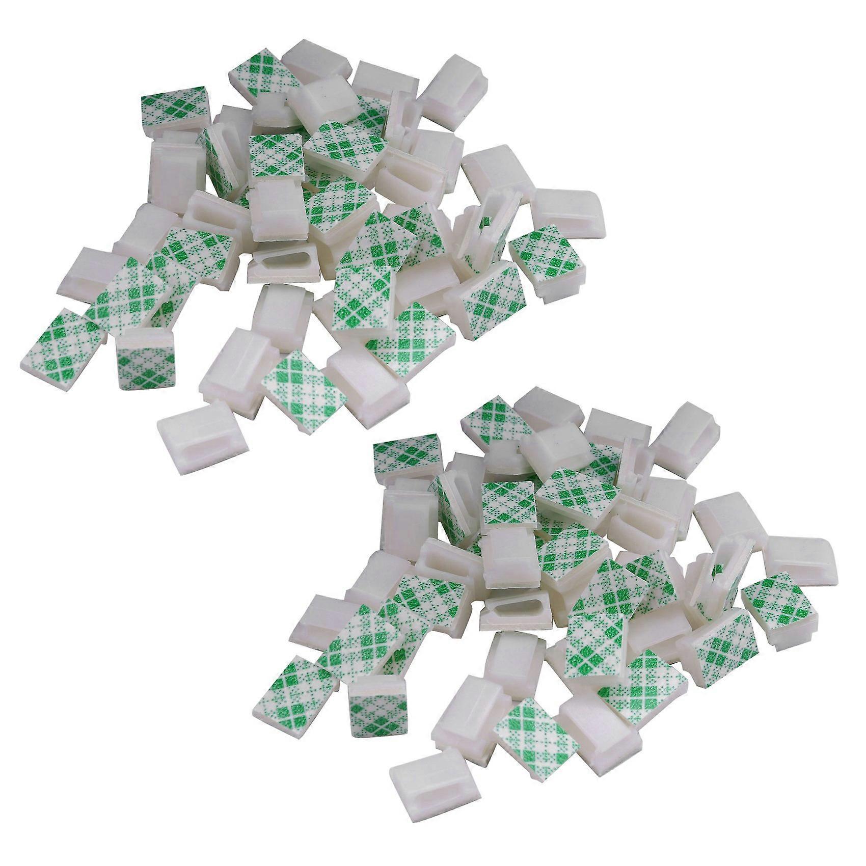 Self-adhesive Wire Bundle Holder Tie Mount Clip, 7 mm Width, 100 Piece