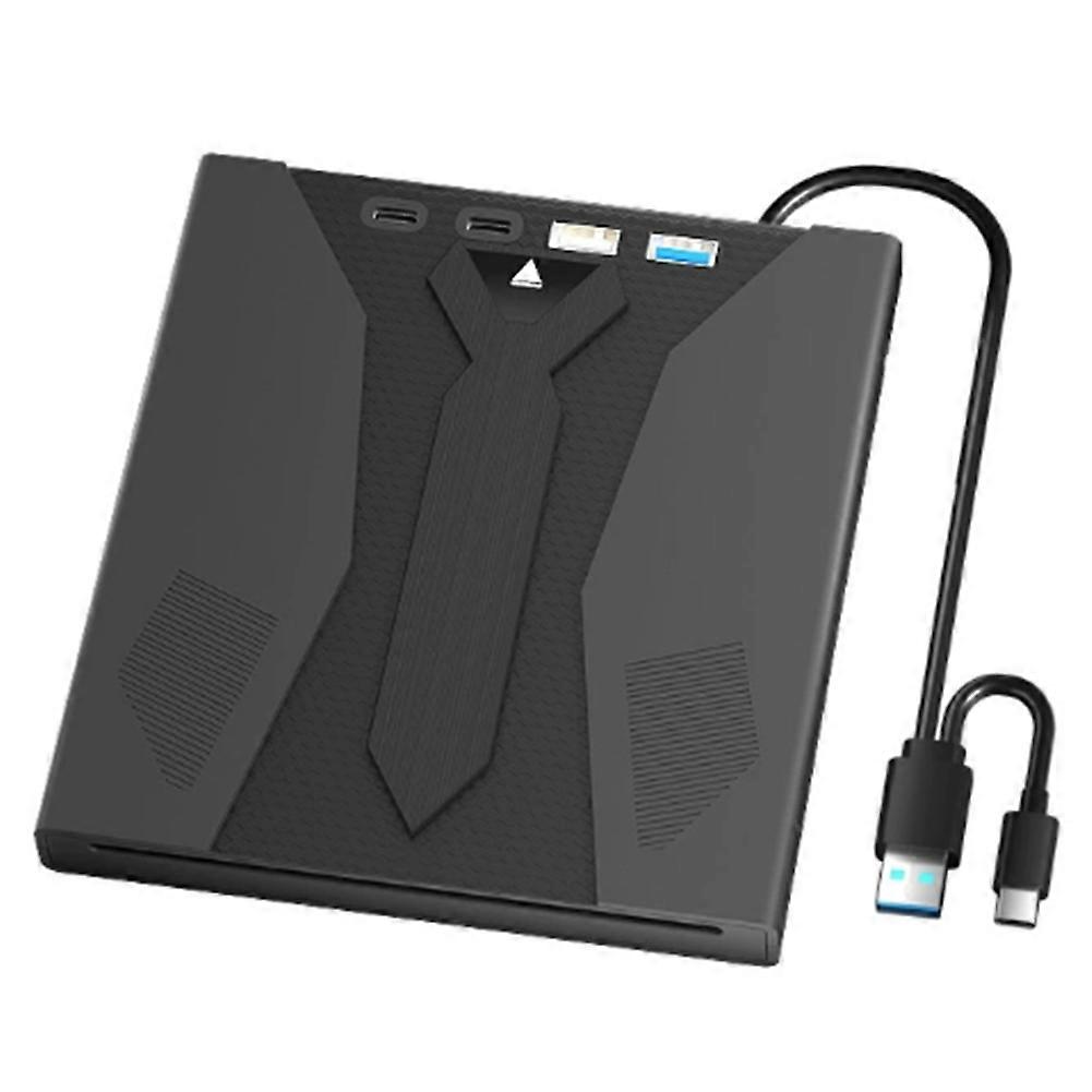 7 in 1 USB 3.0 Type C External Multifunction CD DVD Drive Optical Player Burner for PC Laptop
