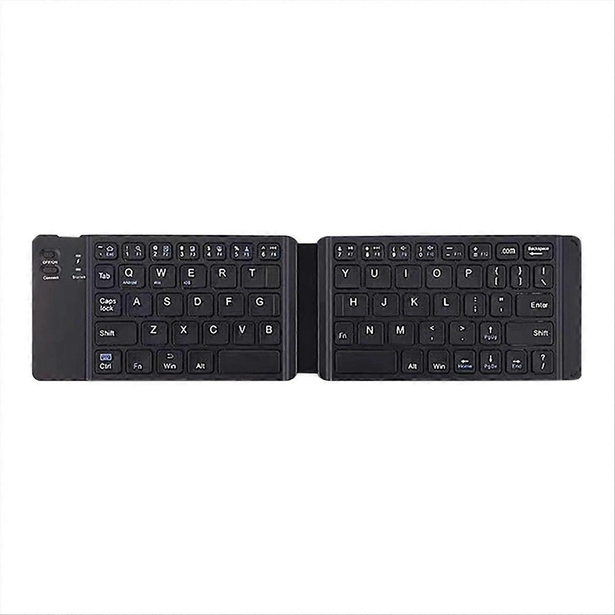 Dual Folding Wireless Bluetooth Keyboard for Tablet Computer, B