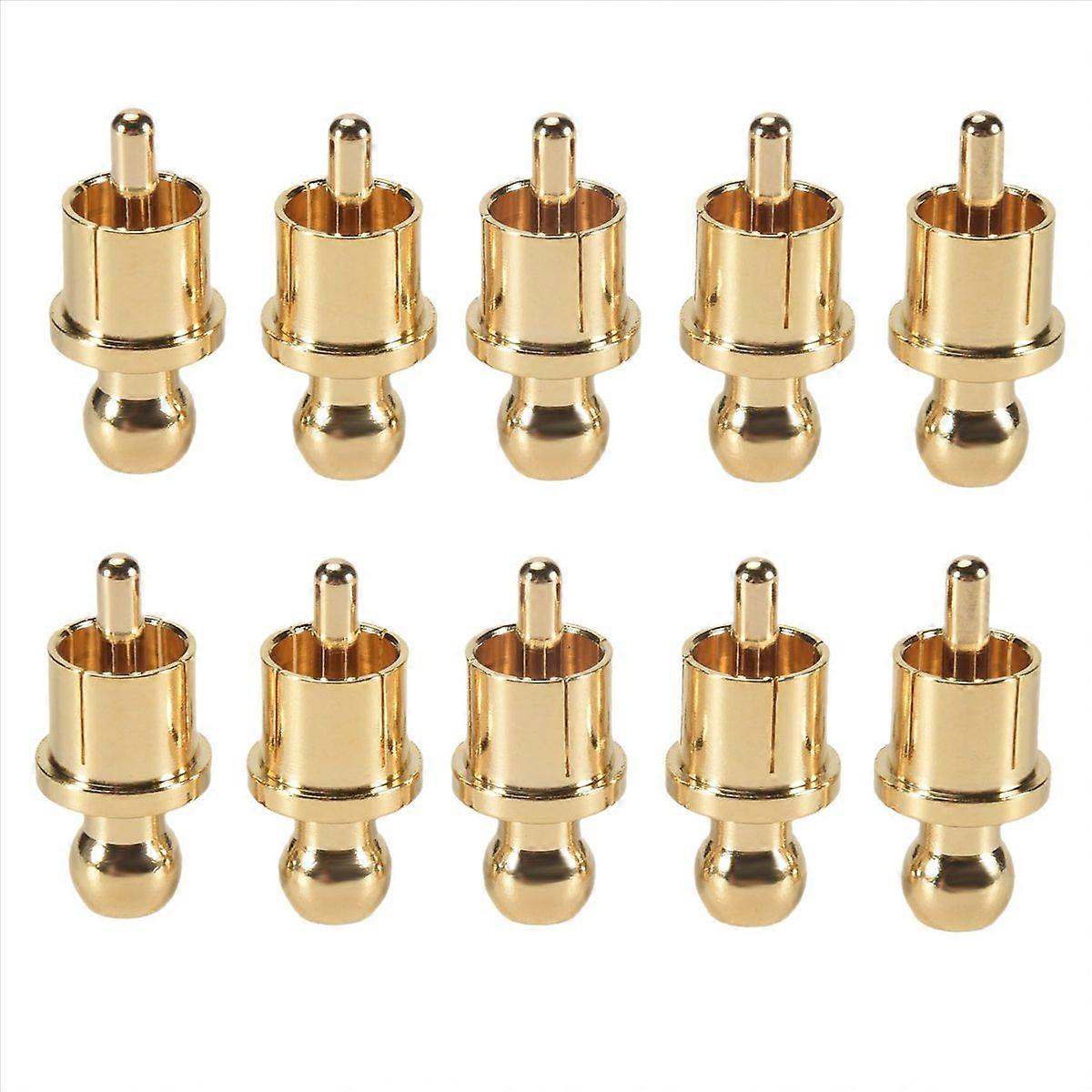 10Pcs Gold Plated Plug Cap Short-Circuit Socket