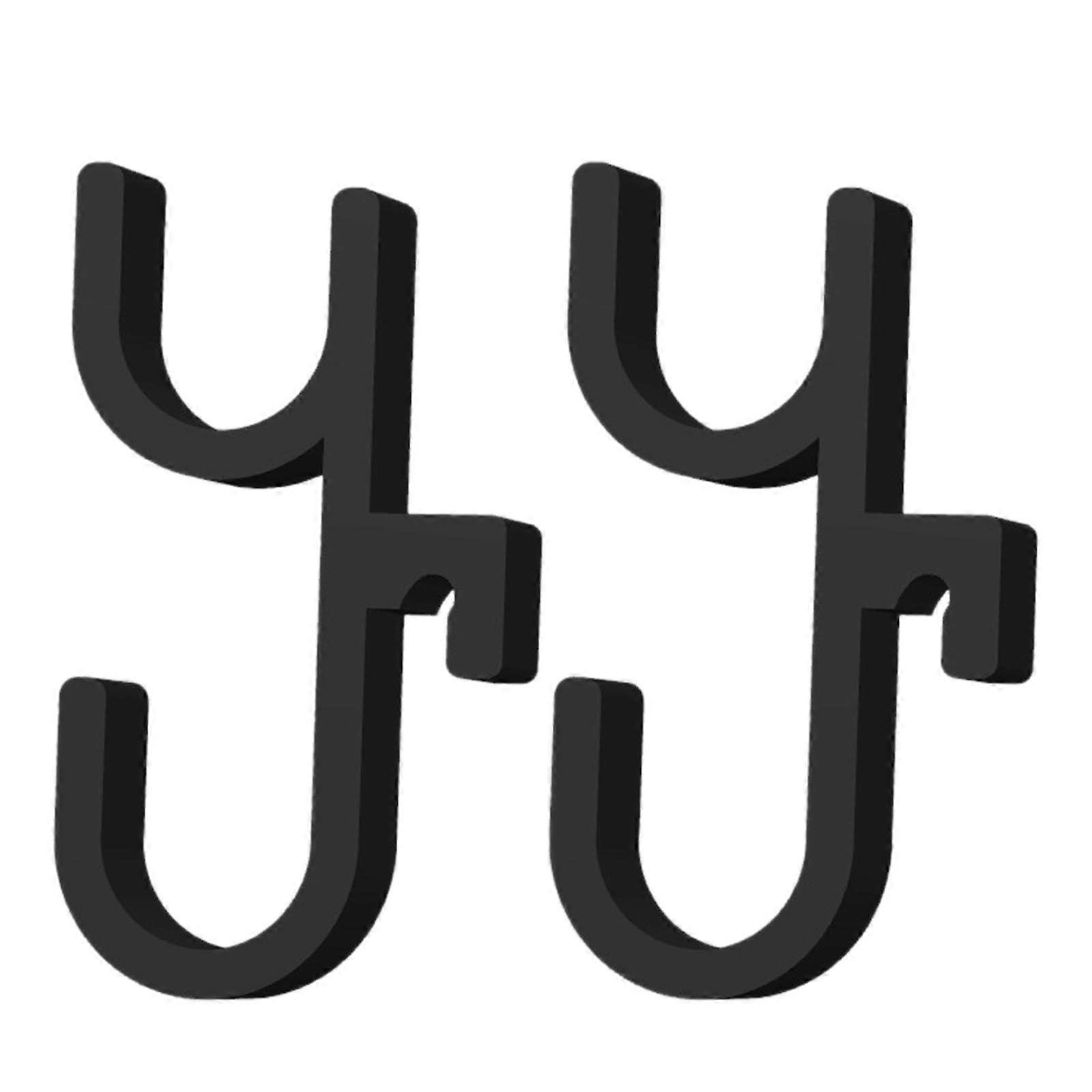 2PCS Universal Car Umbrella Holder Hooks, NoDrill Stable Storage for All Car Interiors, Black