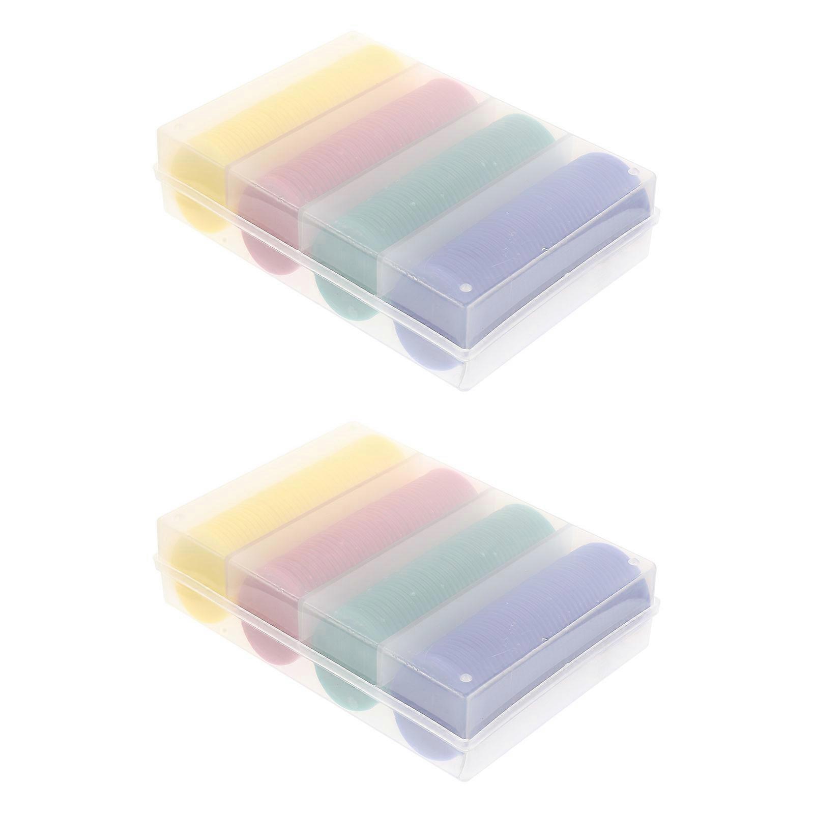 Chip Plastic Blank Poker Chips Game Supplies for Math Learning Assorted Color Plastic 320Pcs