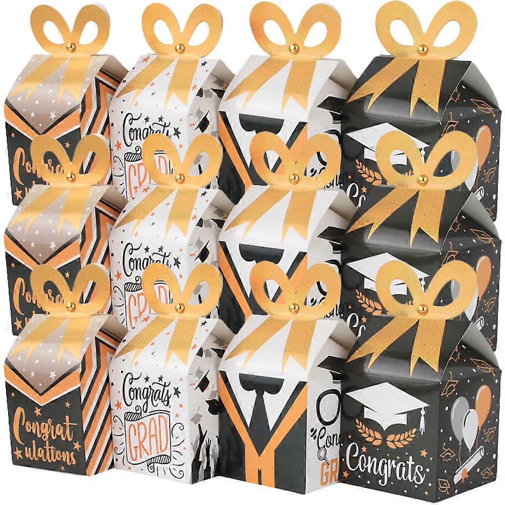 Graduation Party Candy Wrapping Box for 36Pcs Gift Packaging Set
