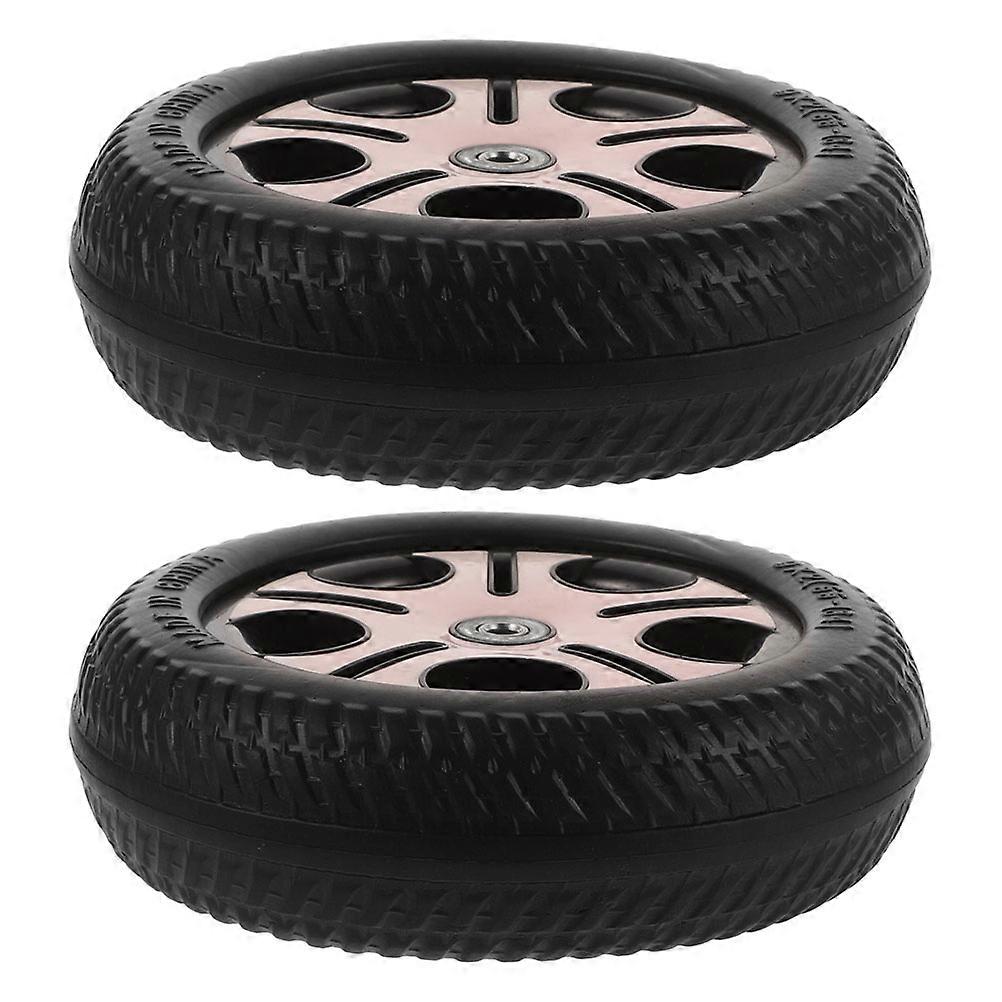 Children's Tricycle Wheels for Replacement Use 2Pcs Wear-Resistant Plastic