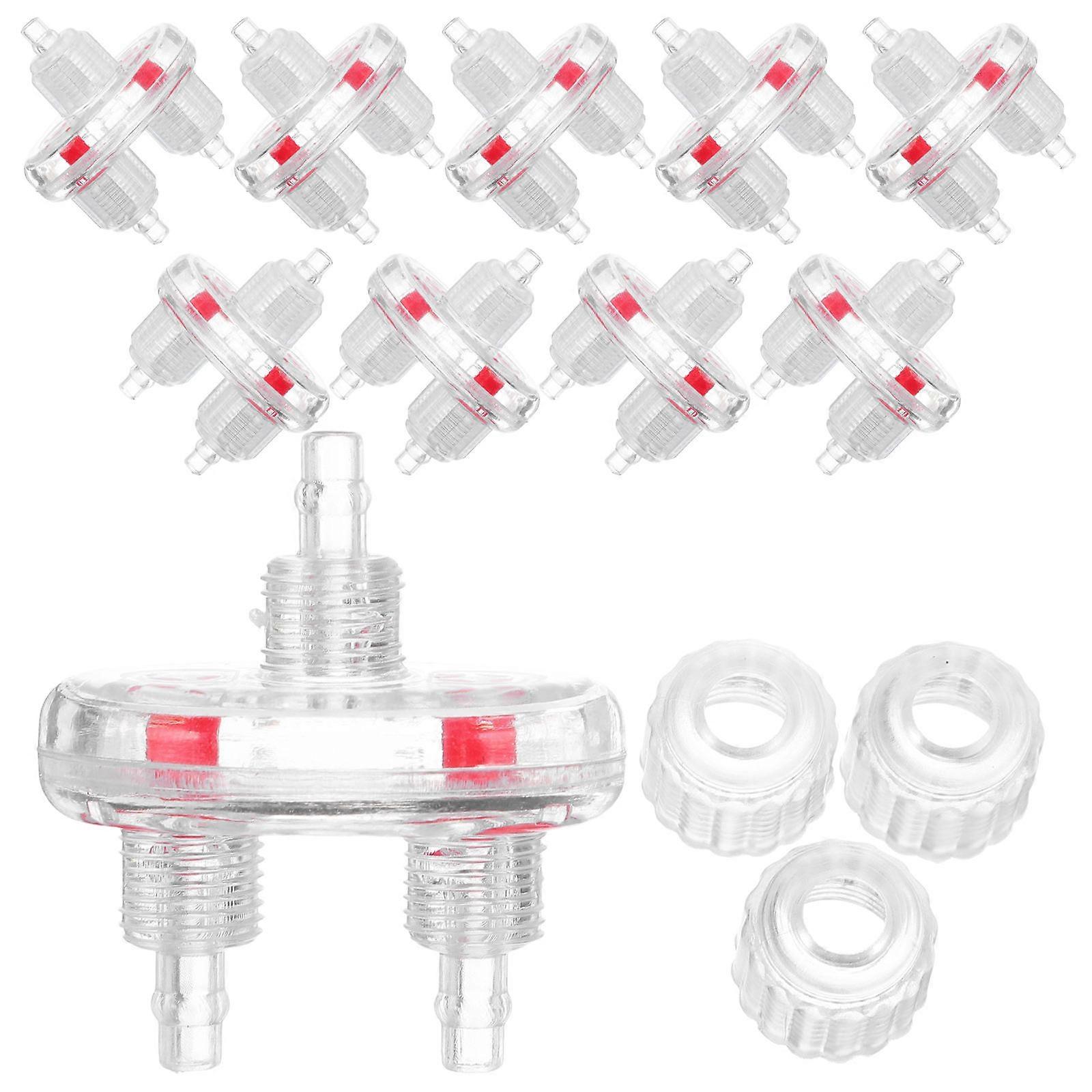 Aquarium Check Valve Plastic for Air Pump Backflow Prevention 10Pcs