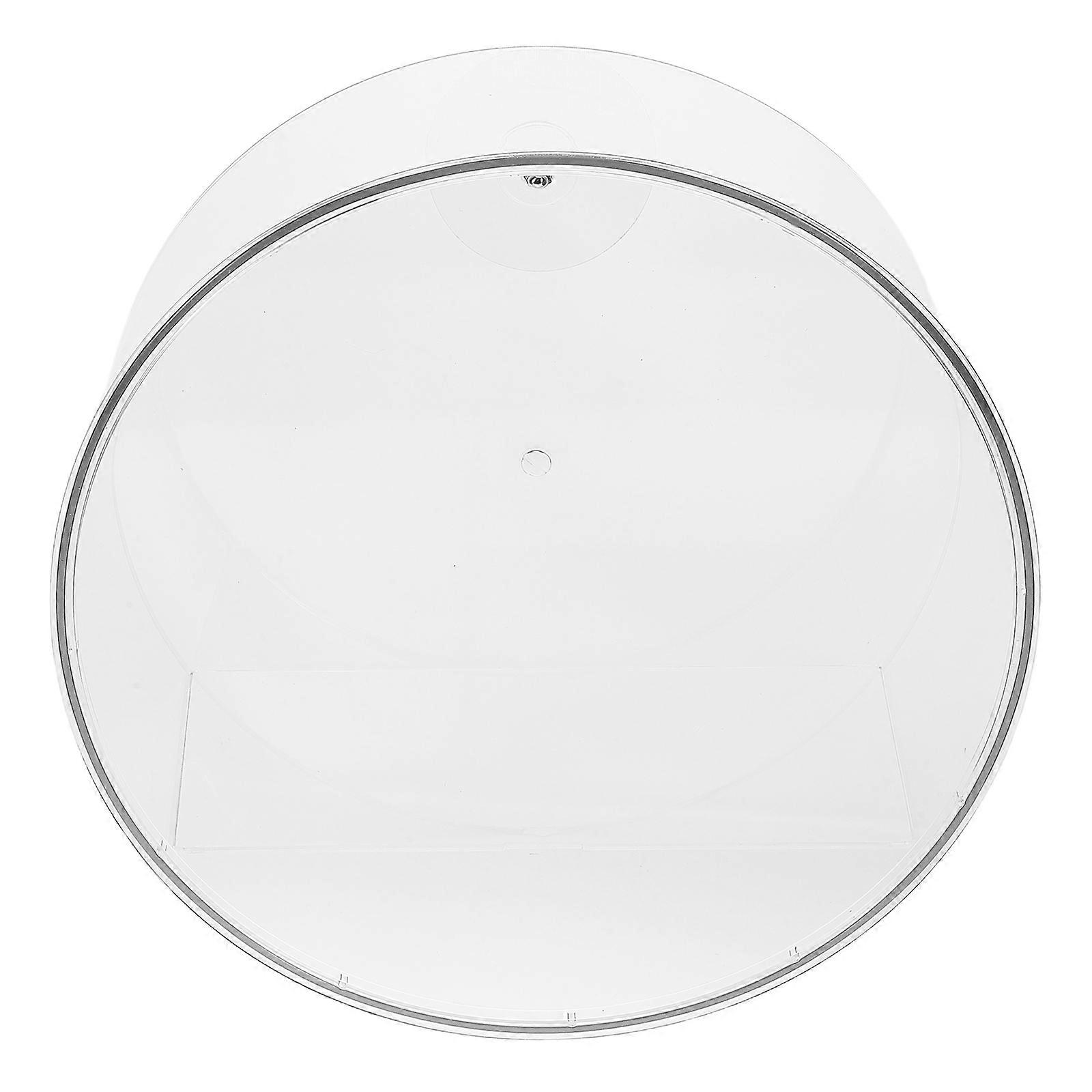 Round Wall-Mounted Display Case for Action Figures Transparent Organizer 2Pcs