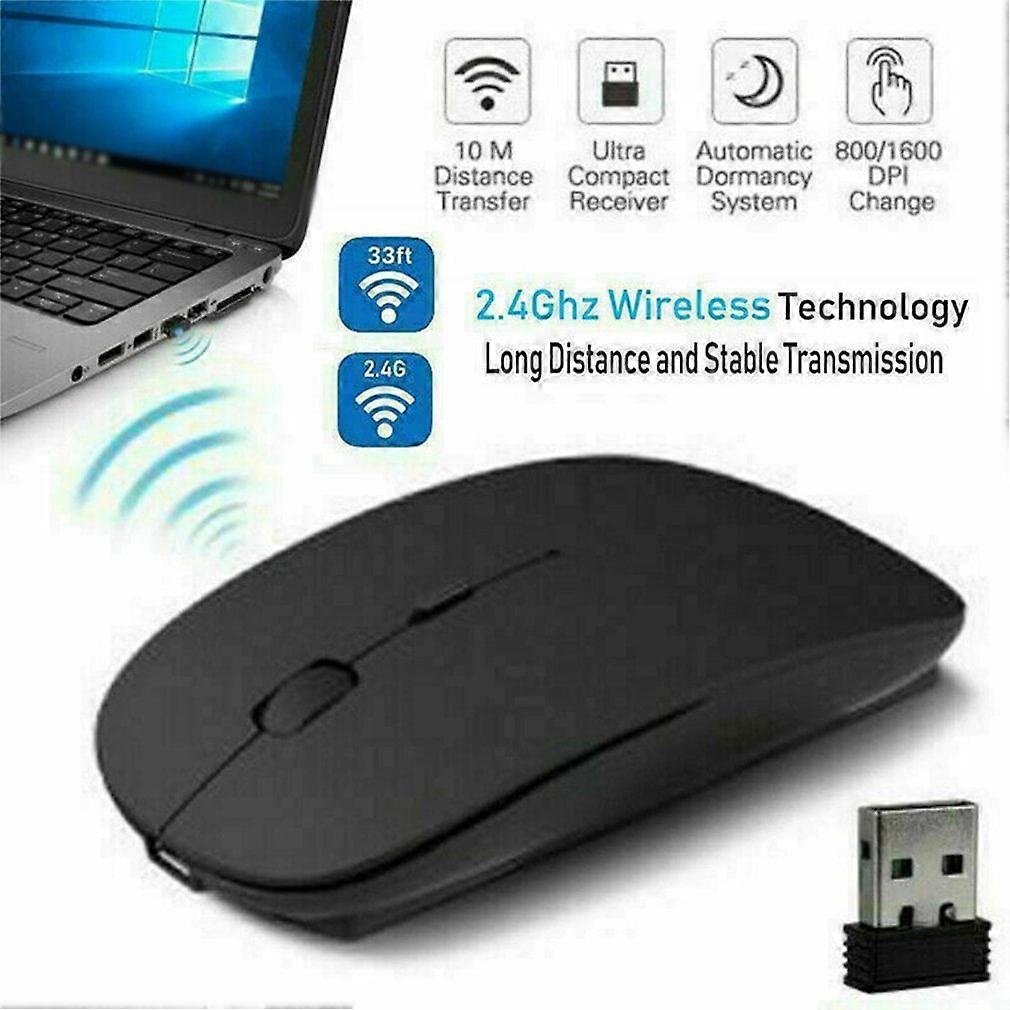 Wireless Mouse Bluetooth~compatible Rechargeable Mouse Computer Silent Mause Ergonomic Mini Mouse USB Mice For PC laptop