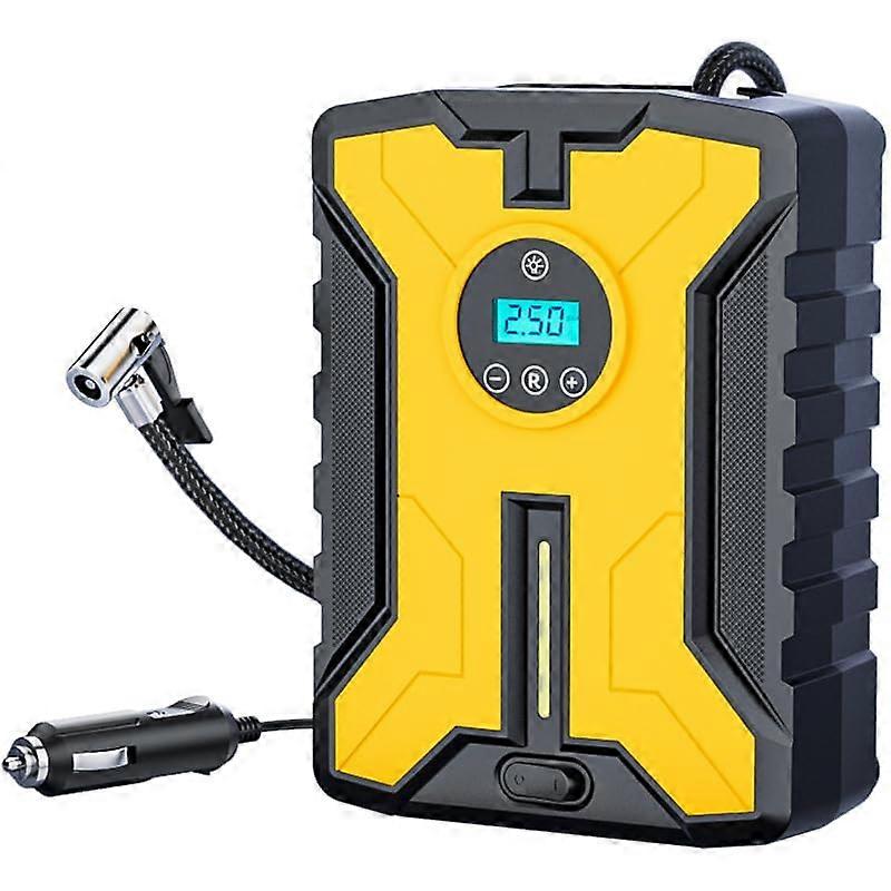 Digital Tire Inflator 12V Car Air Compressor Pump with LCD Display LED Light for Cars Trucks Bikes