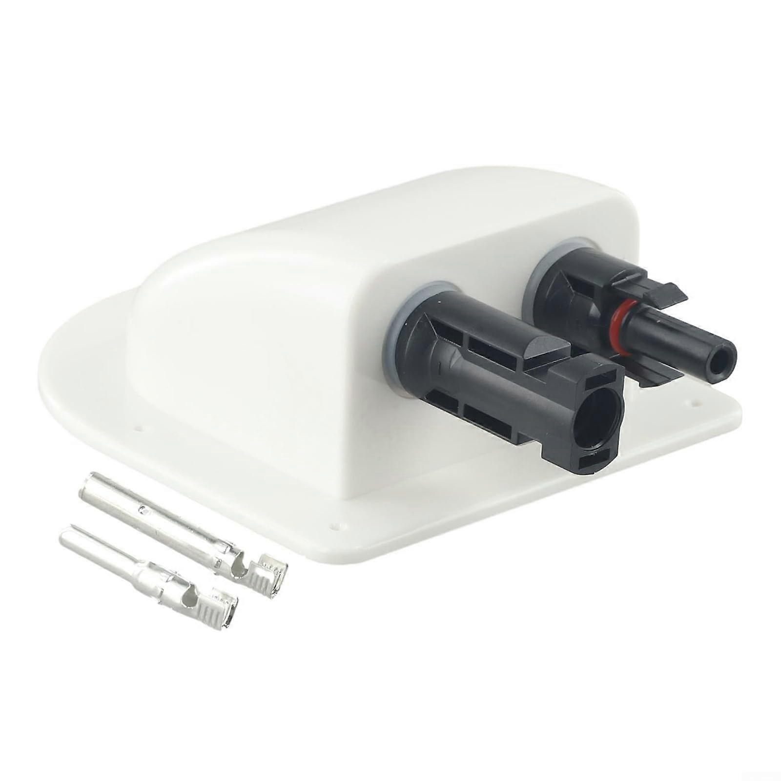 Solar Panel Terminal Box Waterproof ABS Outdoor Junction Box 1 PC Secure Cable Connections Compatible With Solar Panel Systems