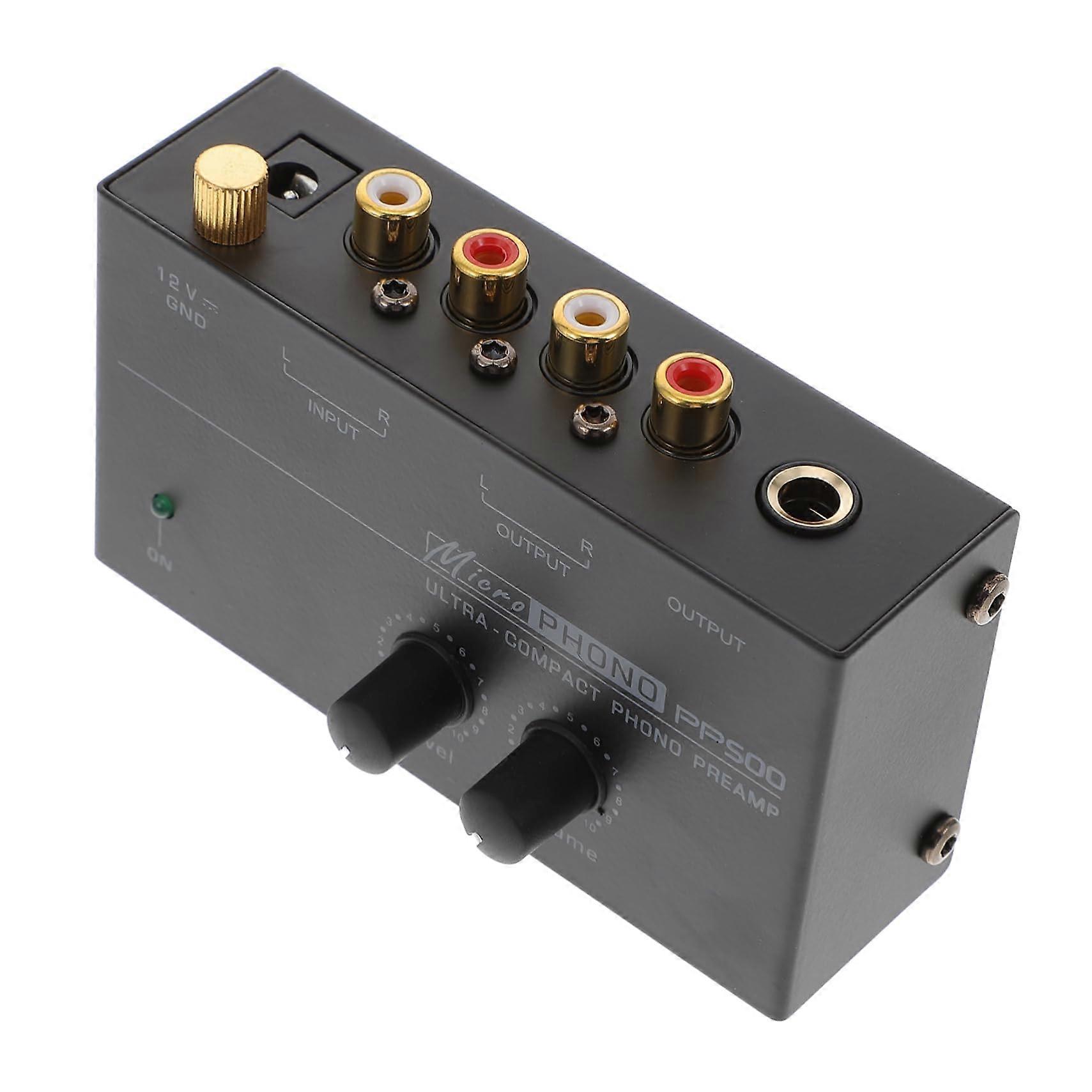 Phono Preamp for Turntables with Low Noise, Clear Sound Conversion and Universal Compatibility