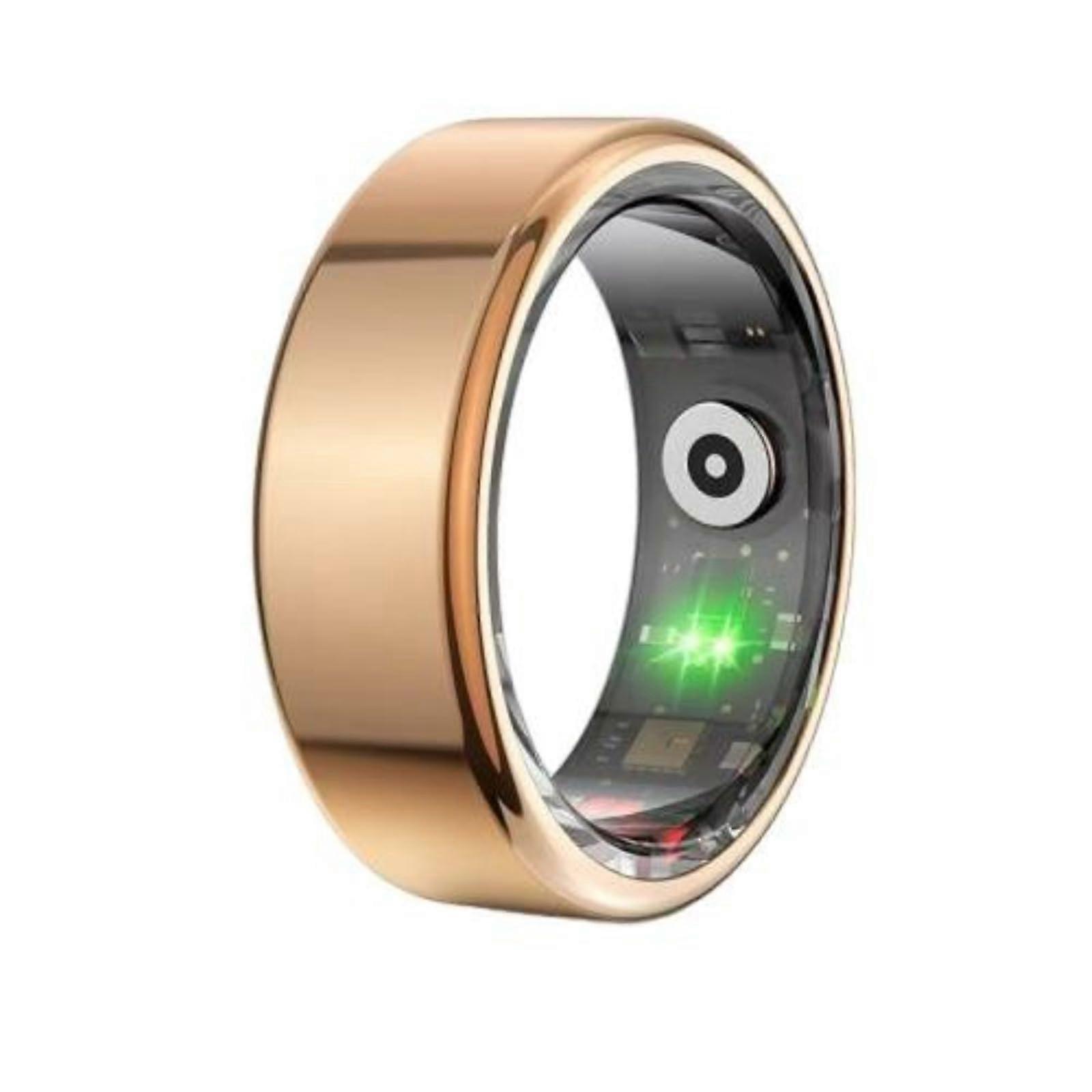Smart Ring IP68 Waterproof Health Tracking Bluetooth Sleep and Activity Monitor Wireless Charging Size 7
