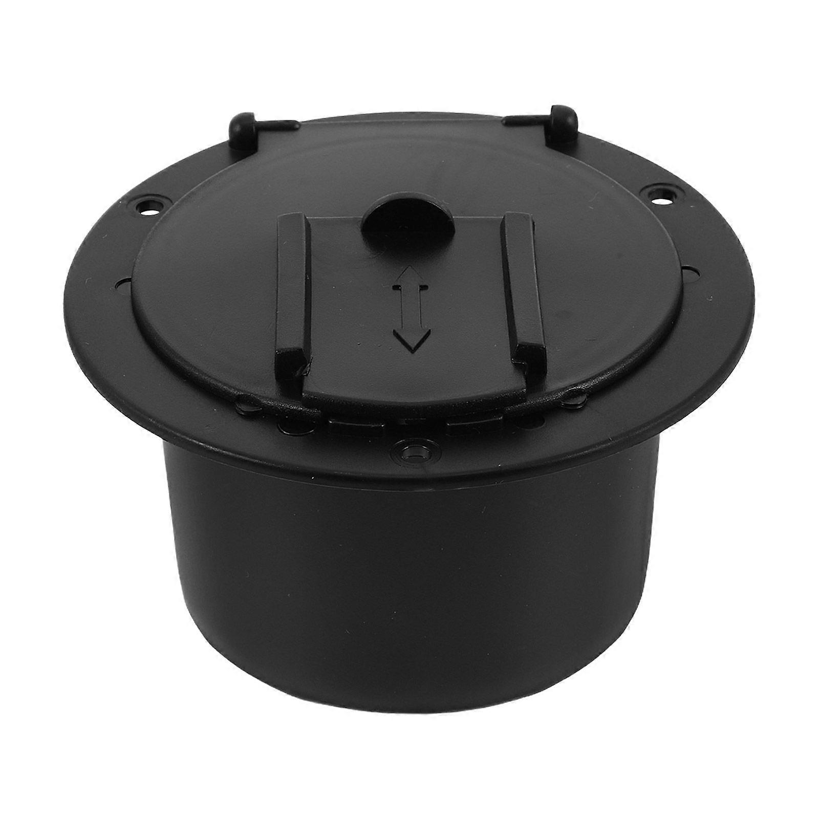 1 Set Of Black Wire Round Storage Box For Rvs Yachts Cable Management Hatch Rv Cable Connection Box Rv Cable Hatch Round Electric Cable Hatch