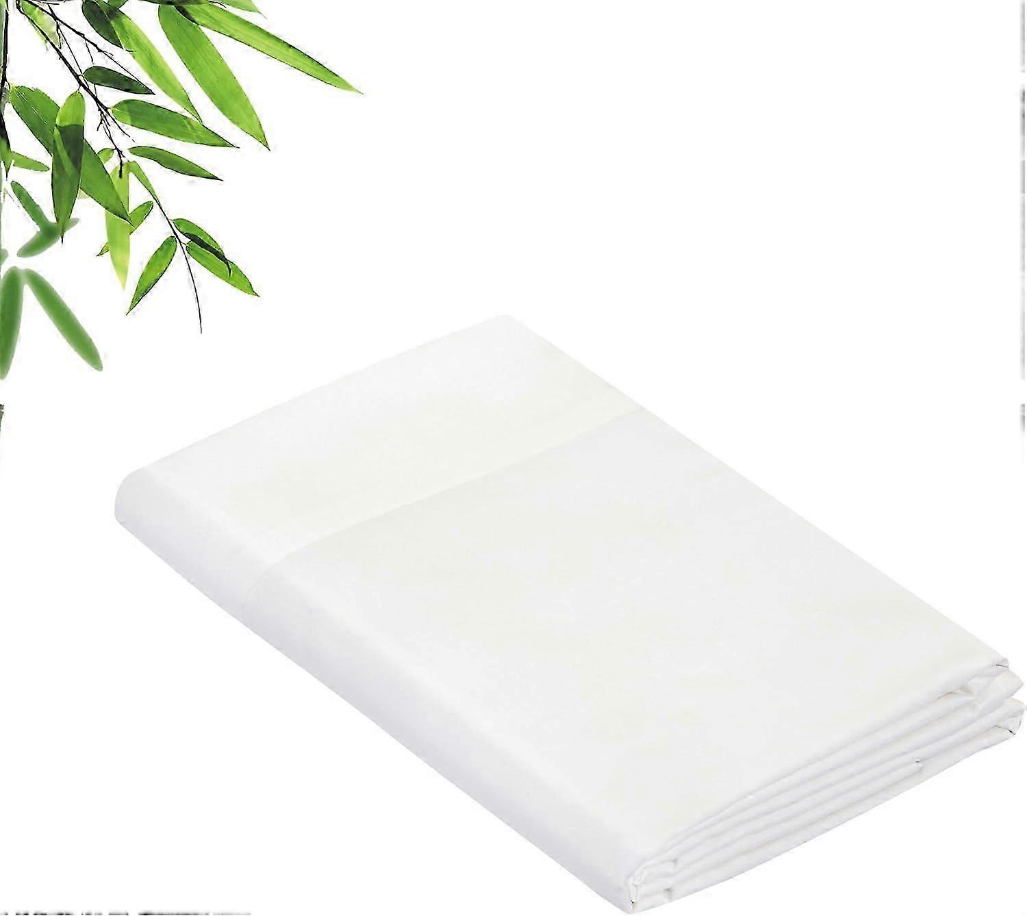 Bamboo Viscose King Flat Sheets Only - Cooling Sheets - Organic Viscose Derived