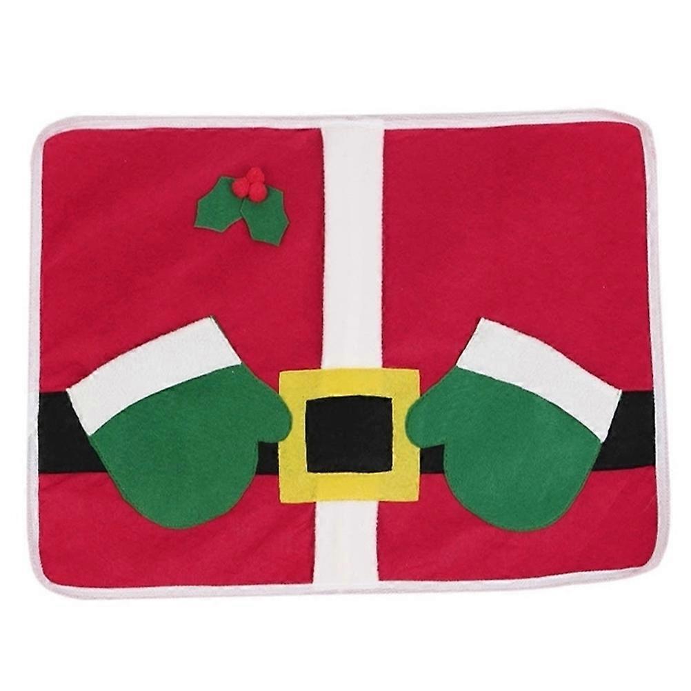 Christmas Table Mat Santa Claus for Fork Placement One Piece