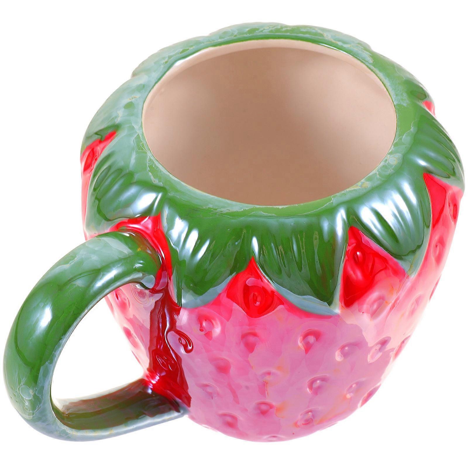 Fruit Shaped Mug Ceramic Coffee Drink Container for Kitchen