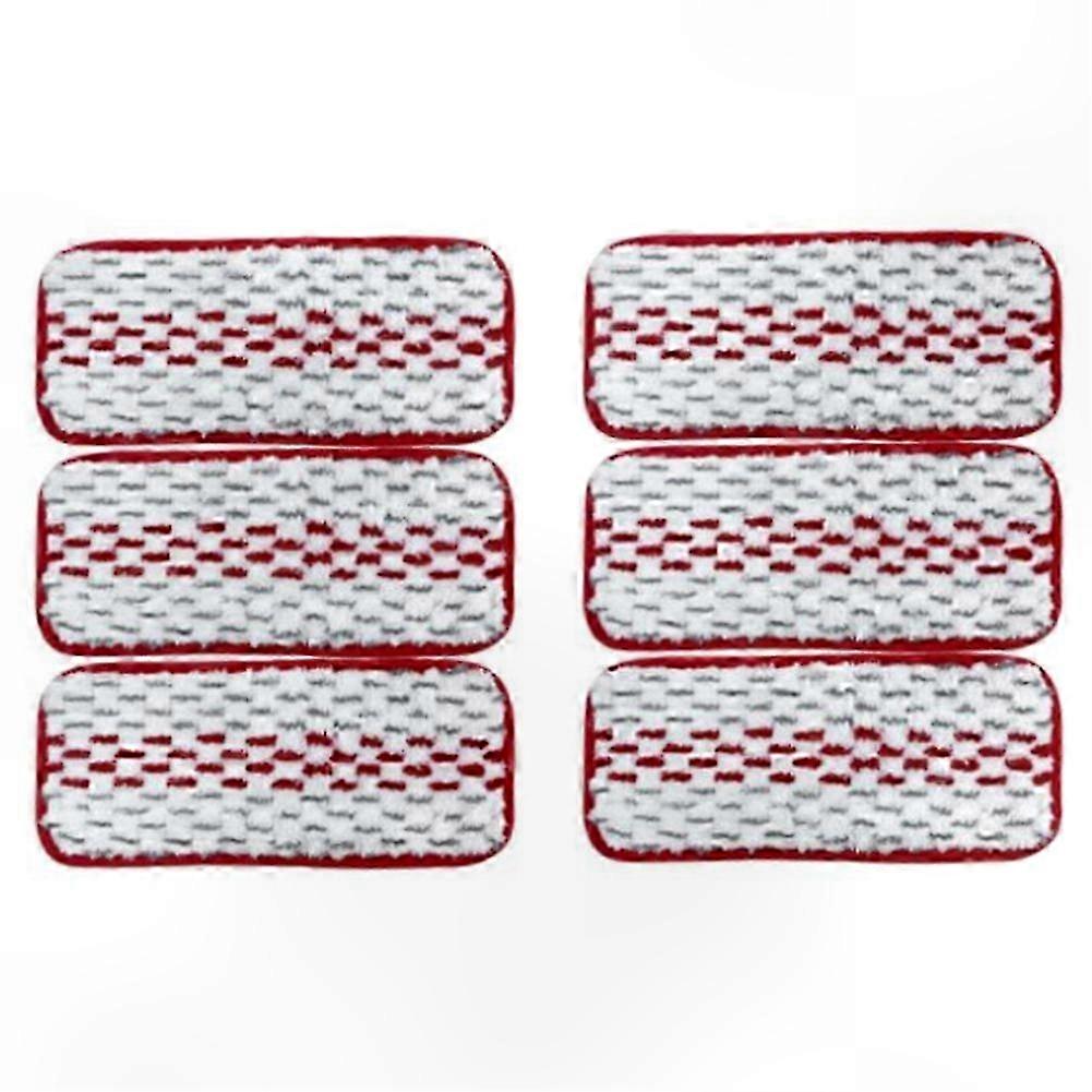 6-Pack Microfiber Mop Pads Compatible with Easy Clean Mop Accessories