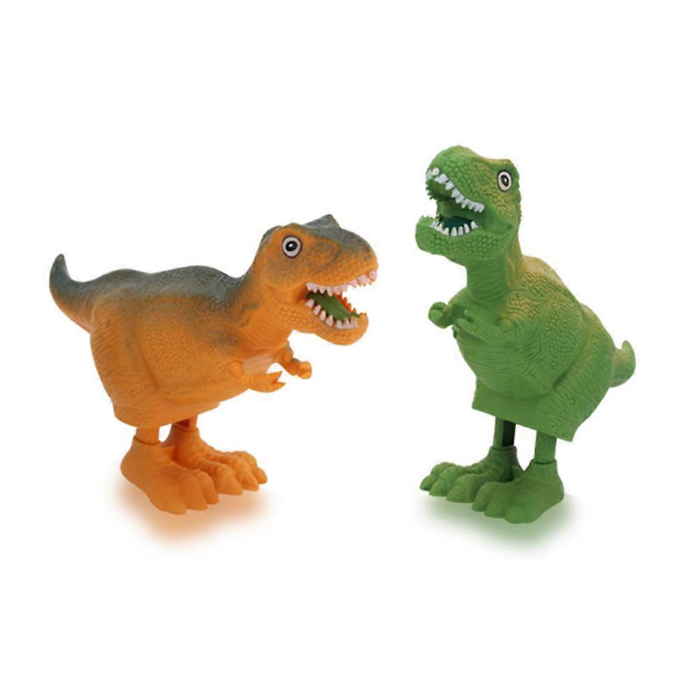 Kids Wind-Up Dinosaur Plastic Toys for Playing 4Pcs Assorted