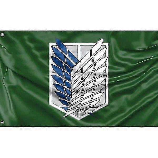 Attack On Titan Survey Corps Flag Pattern 047