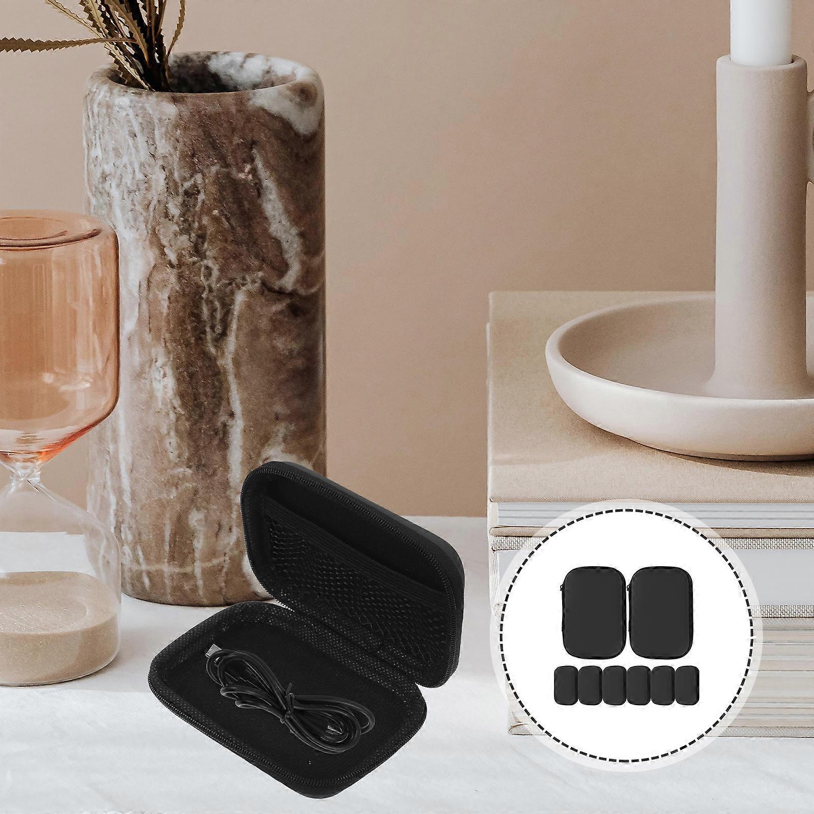 Electronic Organizer Bag Small Gadget Cable Pouch for Travel 8Pcs