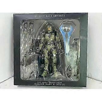 18 cm Halo Infinite Master Chief Mjolnir Mk VI, Maßstab 1:12, 17,5 cm 6" Actionfigur Vi Gen3 John117, Sammlerstück, Spielzeug 25-26