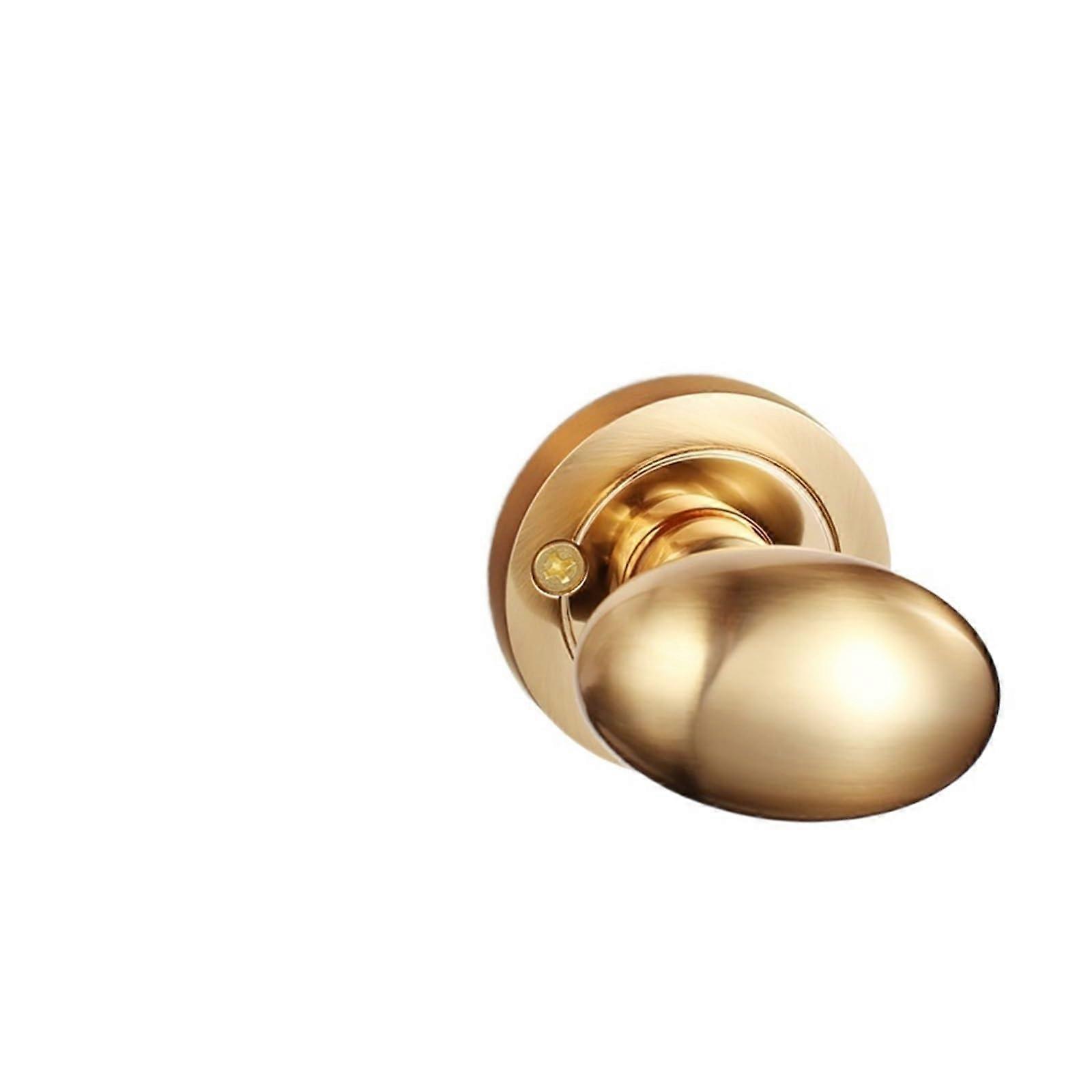 Modern Invisible Door Handle with SingleSided Key Lock, Sand Gold Finish Type C