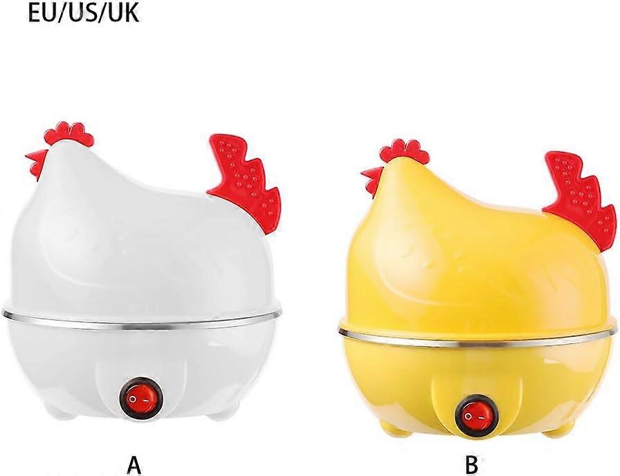 Egg Cooker Electric Egg Boiler with Auto Shut Off AntiDry Burning Compact Single Layer Yellow UK