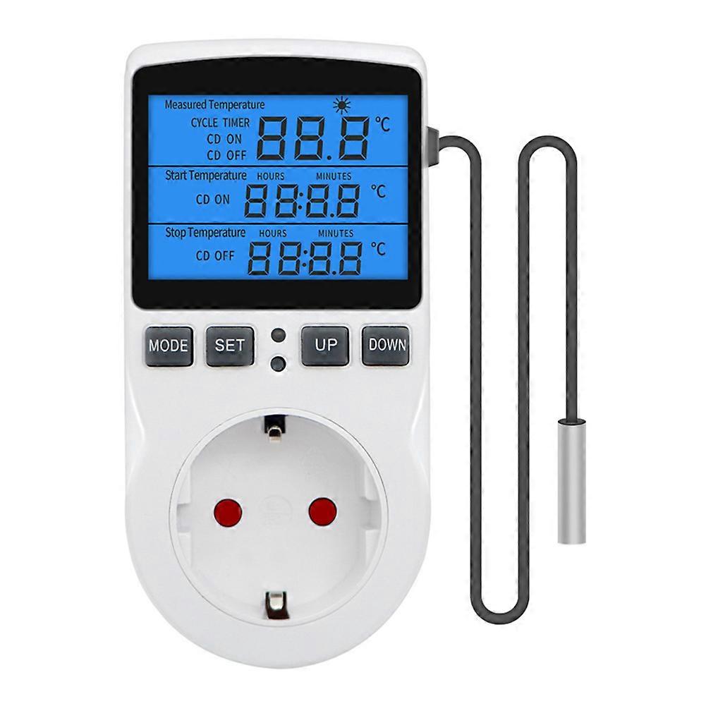 1 PCS Digital Thermostat Controller Socket Thermostat EU Socket Heating Cooling Regulator Temperature Controller