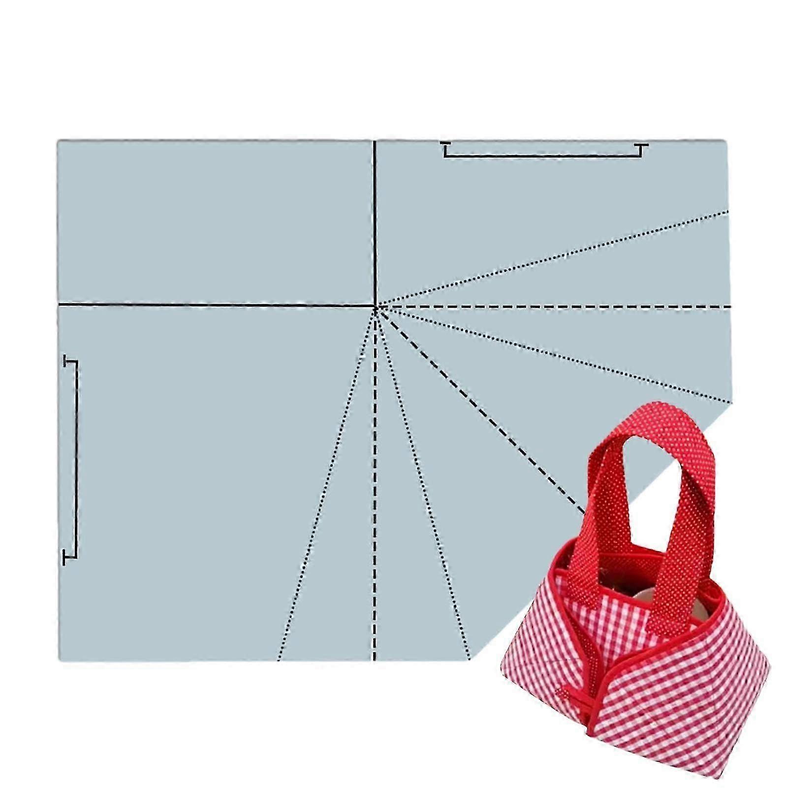 Beginner Tote Bag Sewing Pattern with Acrylic Template