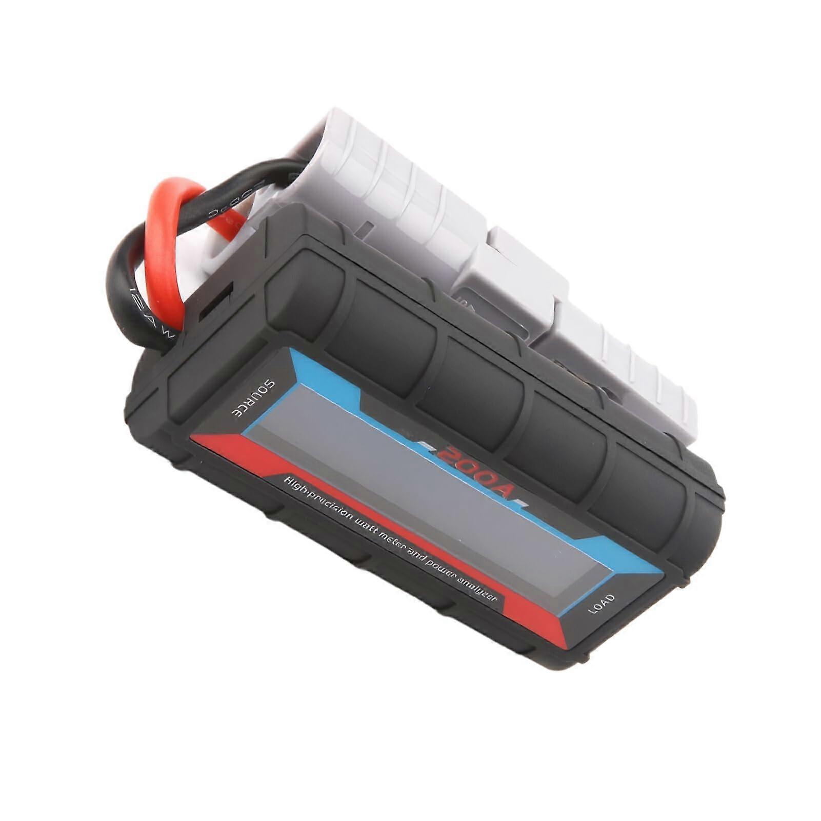 Bright Blue Backlit LCD Power Analyzer with MultiParameter Power Analysis for RC and Electrical Testing