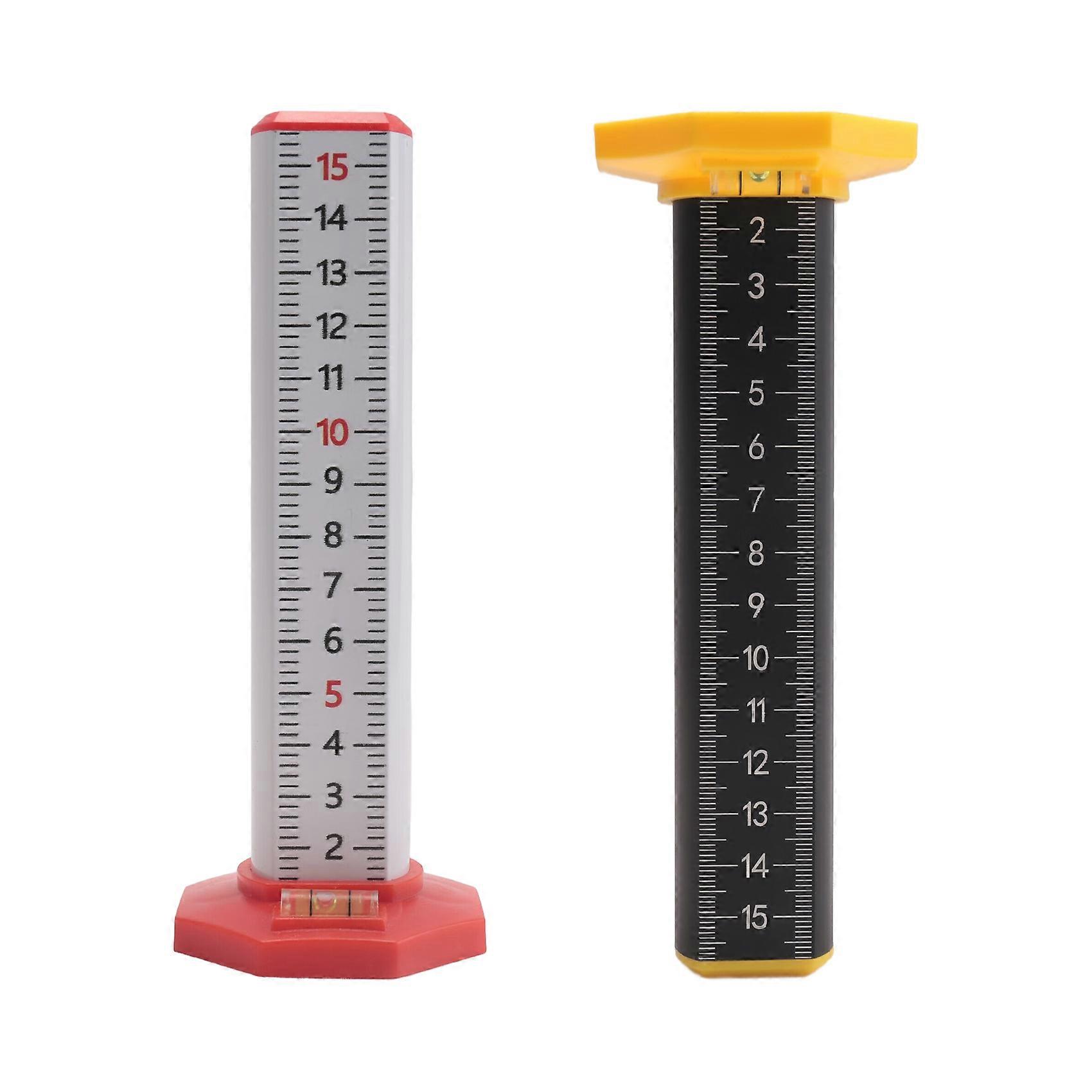 2Pcs Ceiling And Floor Tile Height Ruler, With Magnetic Base