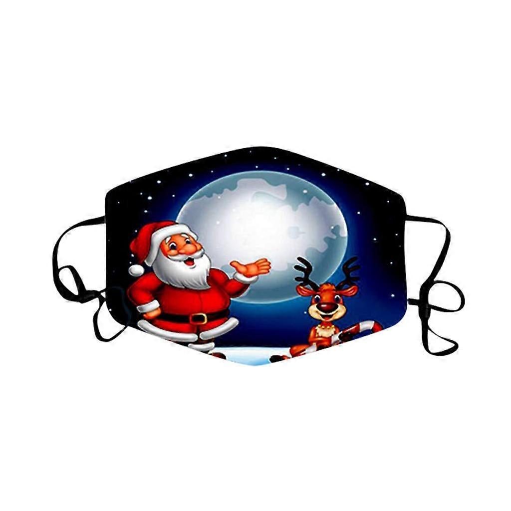 Christmas Face Mask with Windproof Neck Gaiter, Reusable Washable QuickDrying Cycling Shield