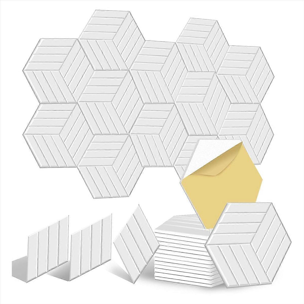 Self Adhesive Acoustic Panels Soundproof Wall Panels,White