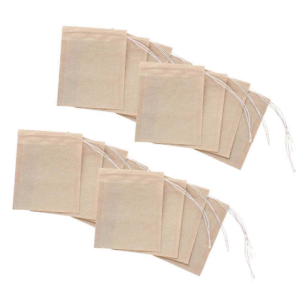 Paper Tea Bags with Drawstring for Loose Leaf Tea 200Pcs Disposable Set