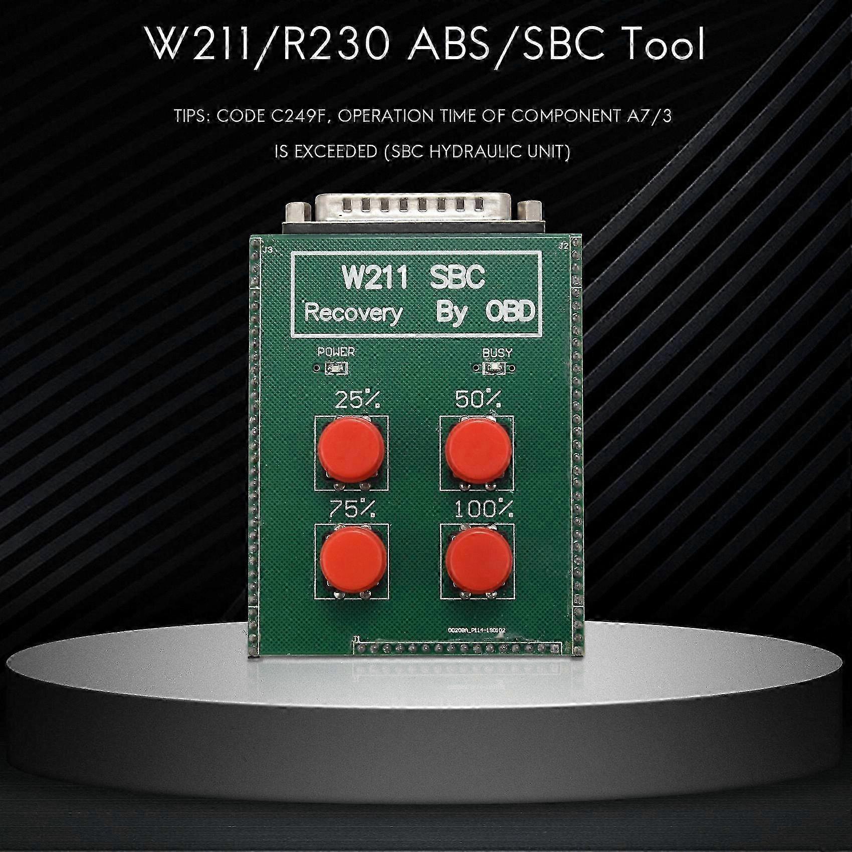 ABS SBC Reset Tool Reparaturcode C249F Ersatz für Mercedes Benz W211 E-Klasse R230 SL-Klasse Blau ABS SBC Reset Tool Reparaturcode C249F Ersatz für Mercedes Benz W211 E-Klasse R230 SL-Klasse Blau