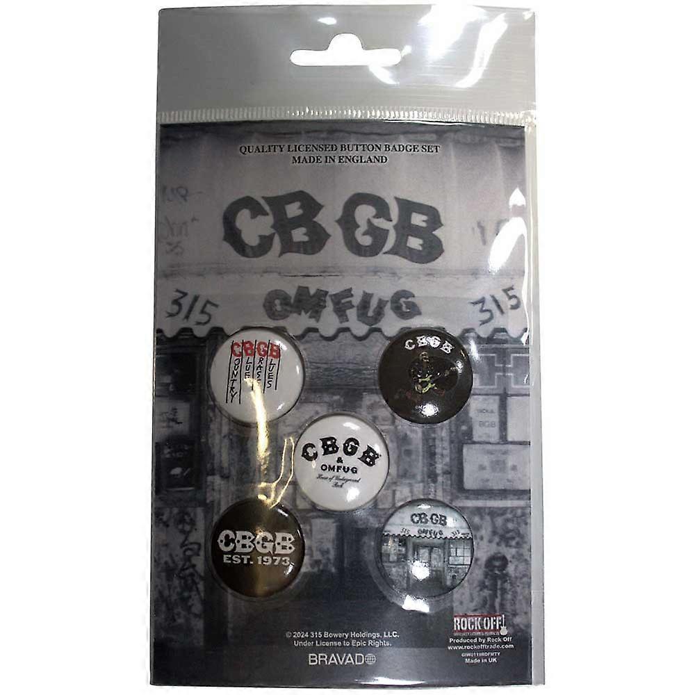 CBGB Logo's 5 Pack Button Badge Pack