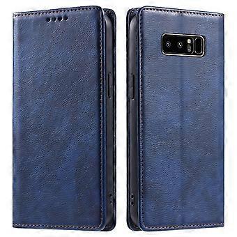 Wallet Case Leather Flip Cover with Card Holder Magnetic Closure Shockproof Protection for Samsung Galaxy Note 8