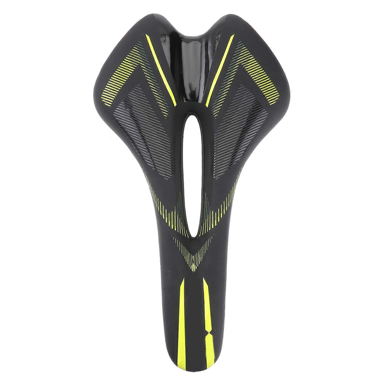 Selle de VTT confortable avec coussin jaune
