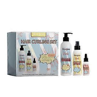 Volumizing Curly Hair Care Set: Moisturizes, sets curls, and provides leave-in hair care.