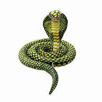 Large 2.4m Plush Snake Toy Stuffed Animal Soft Cobra Replica Realistic Design for Kids and Collectors
